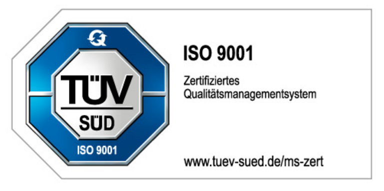 TÜV ISO 9001 Siegel