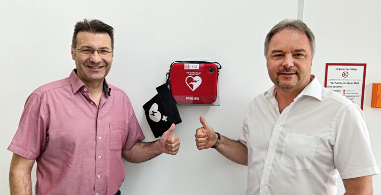 Neuer AED: Sicherheit liegt uns am Herzen!